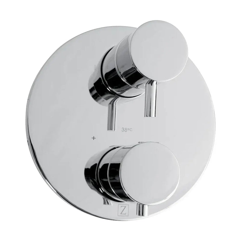 ZLINE Emerald Bay Thermostatic Shower System with Body Jets EMBY-SHS-T3-CH by Farmhouse Kitchen and Bath
