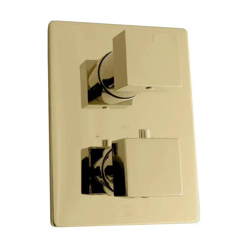 ZLINE Crystal Bay Thermostatic Shower System with Body Jets CBY-SHS-T3-PG by Farmhouse Kitchen and Bath