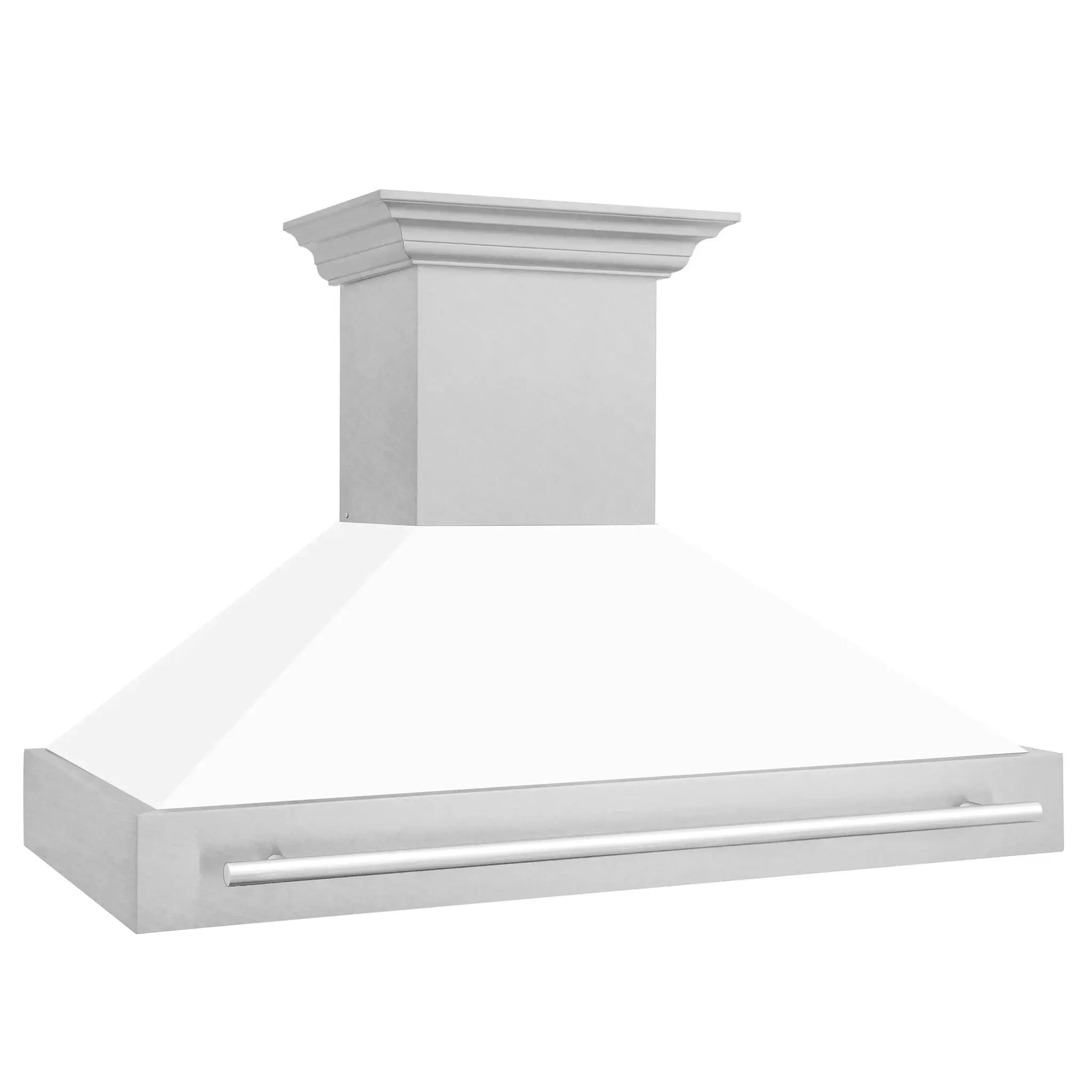 ZLINE 48" Autograph DuraSnow White Stainless Wall Range Hood 8654SNX-WM-48 by Farmhouse Kitchen and Bath