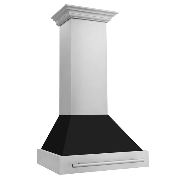 ZLINE 30" Autograph Stainless Wall Range Hood, 8654STX-BLM-30, photo 2 of 3