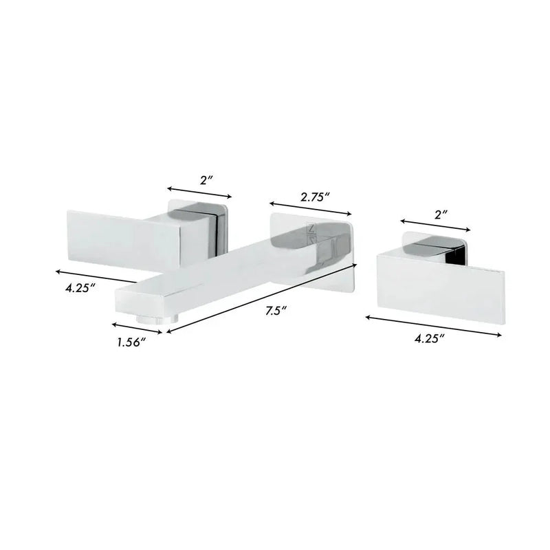 ZLINE Bliss Wall Mount Bath Faucet, BLS-BFW-CH by Farmhouse Kitchen and Bath