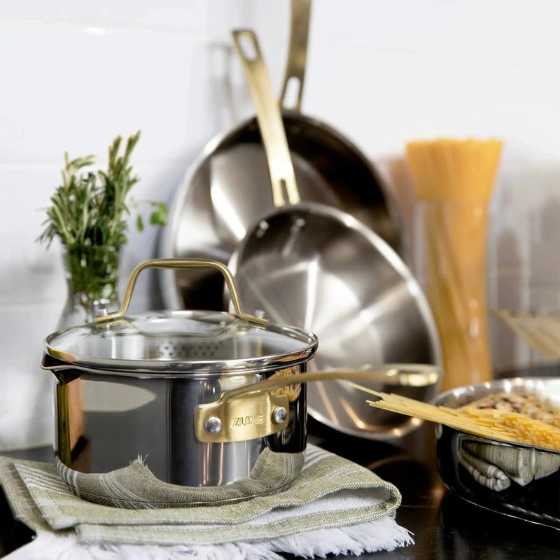 ZLINE 10-Piece Stainless Steel Non-Toxic Cookware Set CWSETL-ST-10 by Farmhouse Kitchen and Bath