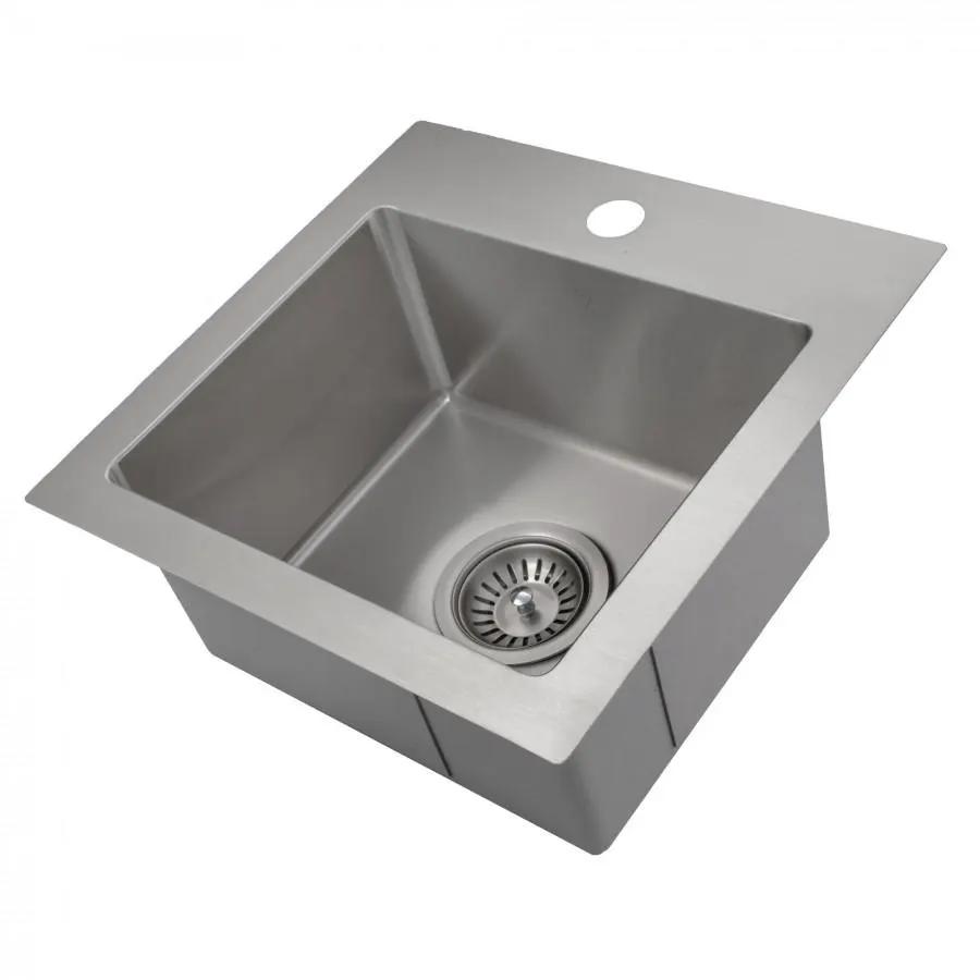 ZLINE 15" Topmount Single Bowl Bar Sink in Stainless Steel, STS-15 by Farmhouse Kitchen and Bath