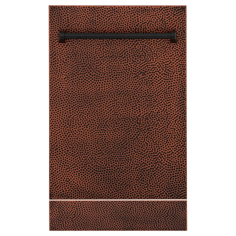 ZLINE 18" Dishwasher, Hammered Copper panel, Stainless Tub, DWV-HH-18 by Farmhouse Kitchen and Bath