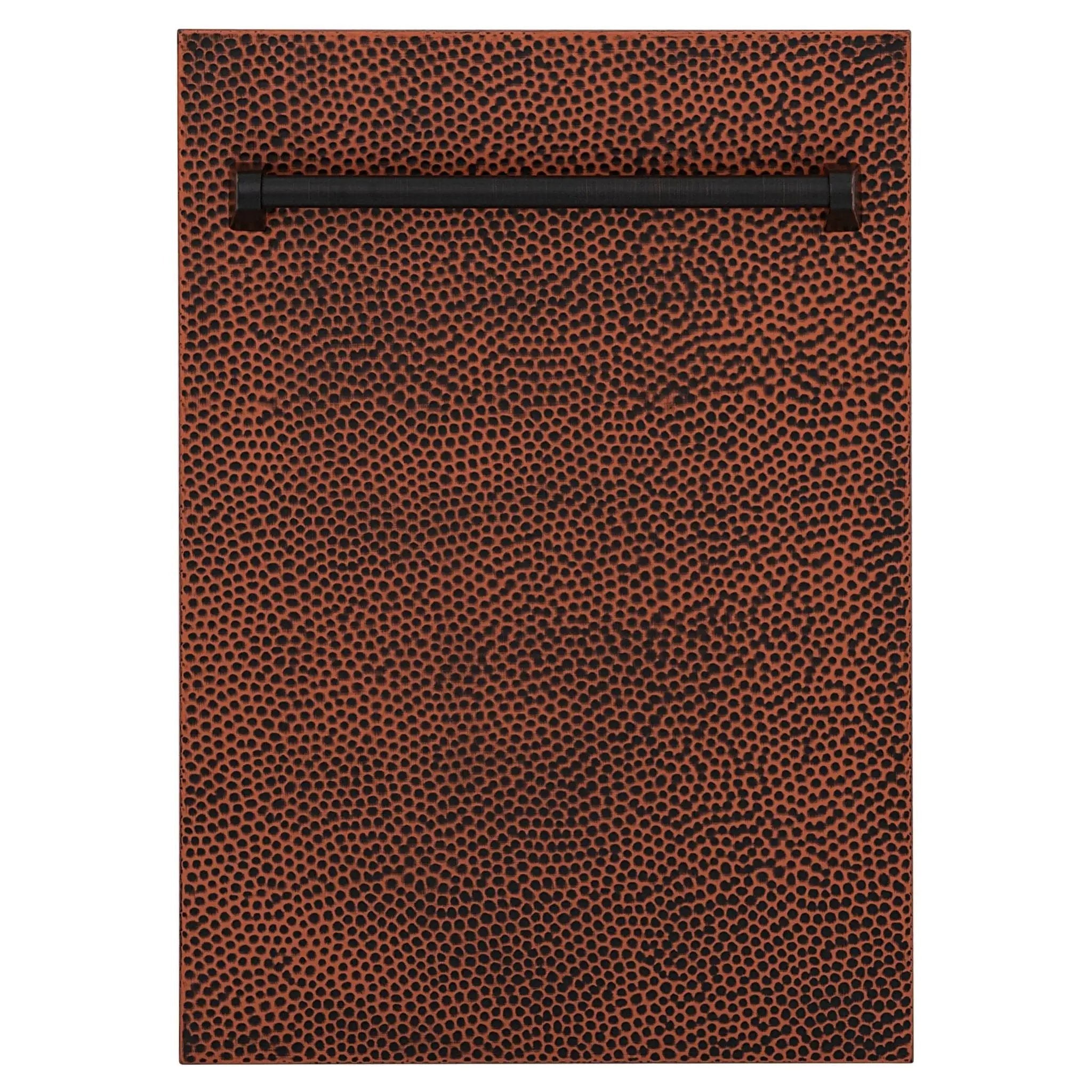 ZLINE 18" Dishwasher, Hammered Copper panel, Stainless Tub, DWV-HH-18 by Farmhouse Kitchen and Bath