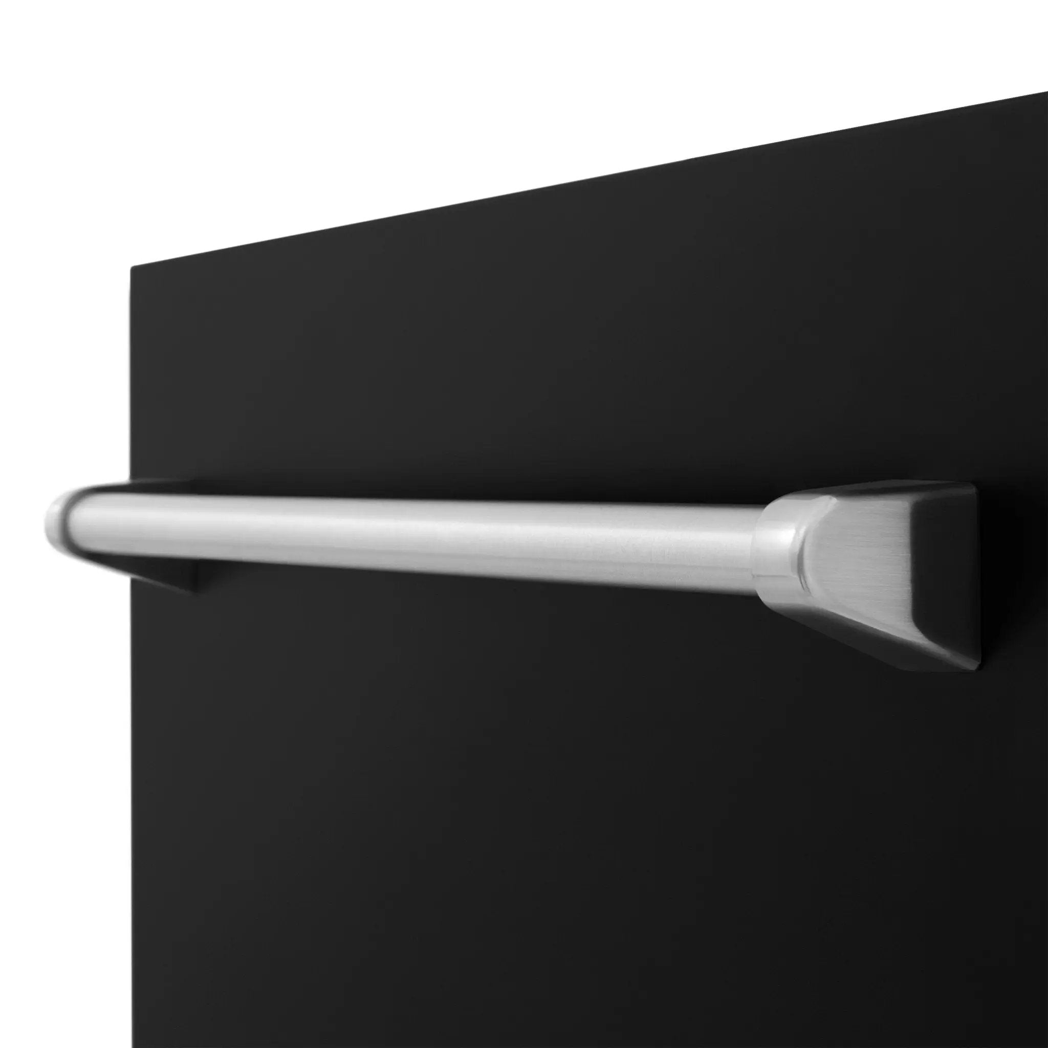 ZLINE 18" Dishwasher in Black matt panel, Stainless Tub, DWV-BLM-18 by Farmhouse Kitchen and Bath
