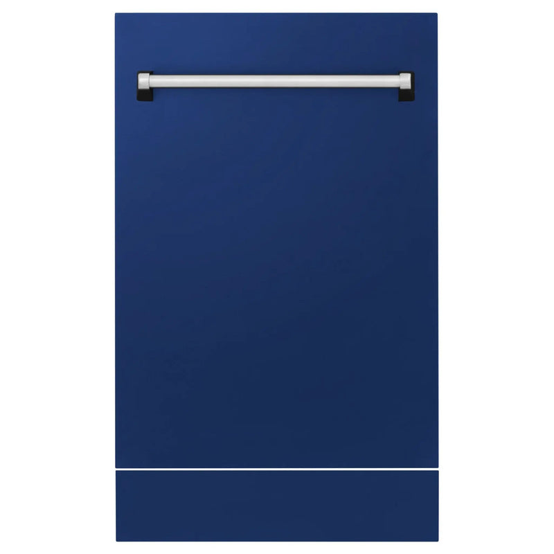 ZLINE 18" Dishwasher in Blue gloss panel, Stainless Tub, DWV-BG-18 by Farmhouse Kitchen and Bath
