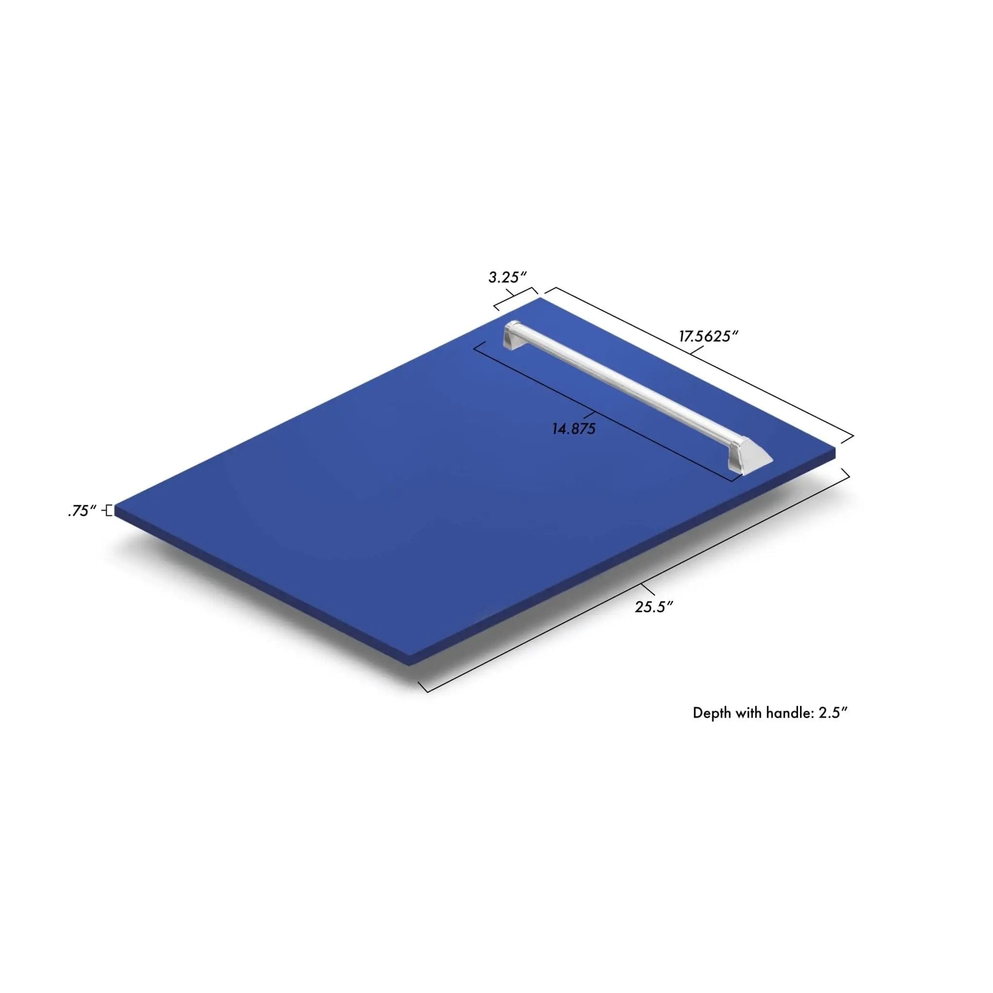 ZLINE 18" Dishwasher in Blue matt panel, Stainless Tub, DWV-BM-18 by Farmhouse Kitchen and Bath