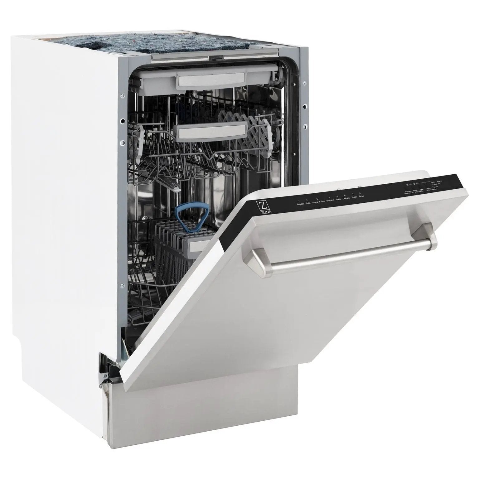 ZLINE 18" Dishwasher in Custom Panel Ready, Stainless Tub, DWV-304-18 by Farmhouse Kitchen and Bath