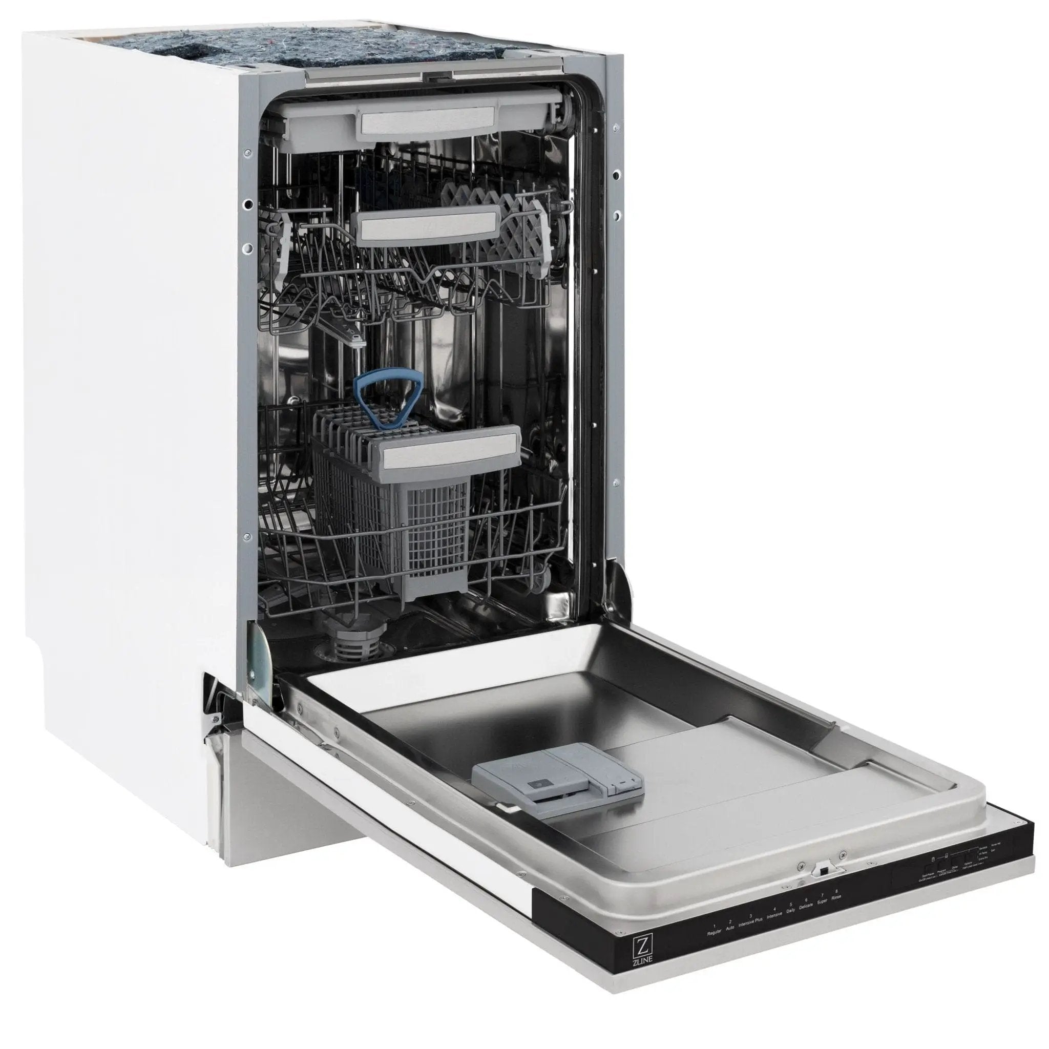 ZLINE 18" Dishwasher in Custom Panel Ready, Stainless Tub, DWV-304-18 by Farmhouse Kitchen and Bath