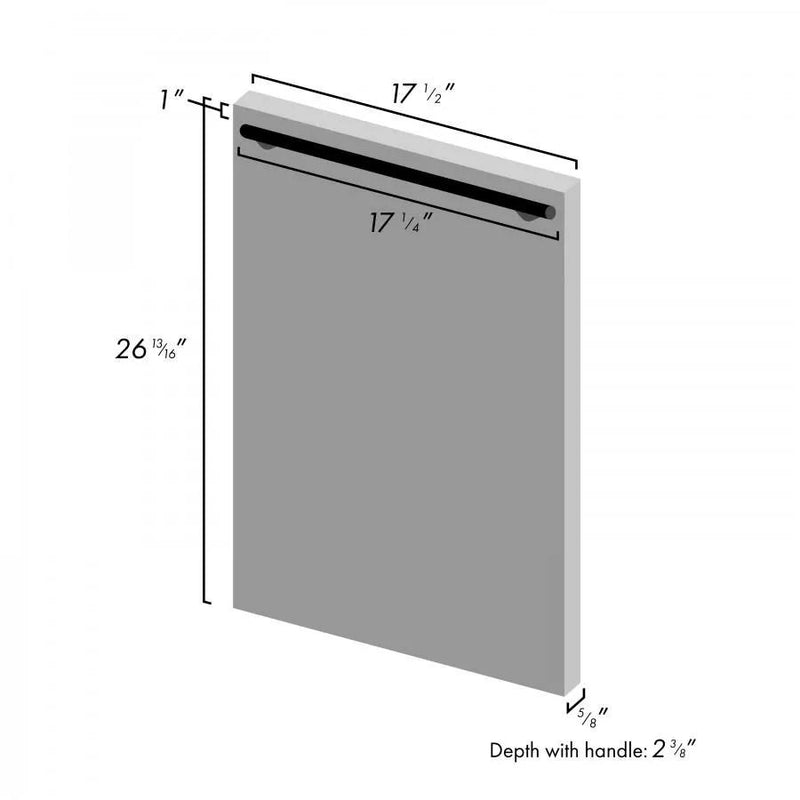 ZLINE 18" Dishwasher in Unfinished Wood with Stainless Steel Tub, DW-UF-18 by Farmhouse Kitchen and Bath