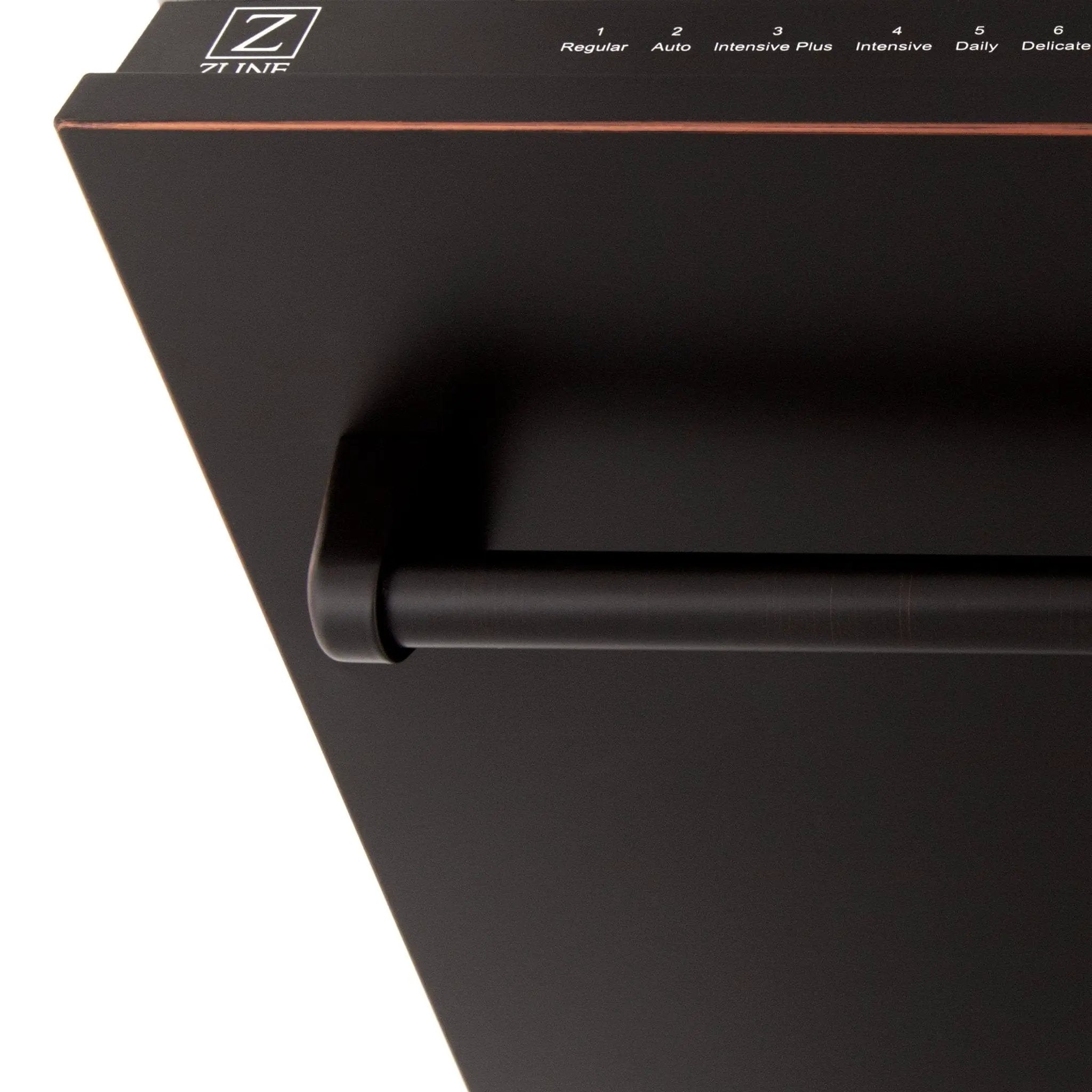 ZLINE 18" Dishwasher, Oil Rubbed Bronze panel, Stainless Tub, DWV-ORB-18 by Farmhouse Kitchen and Bath