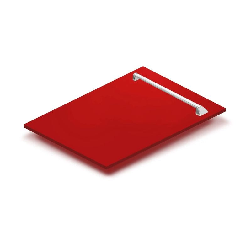 ZLINE 18" Dishwasher, Red Matt panel, Stainless Tub, DWV-RM-18 by Farmhouse Kitchen and Bath