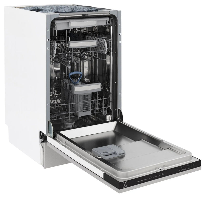 ZLINE 18" Dishwasher, Stainless panel, Stainless Tub, DWV-SN-18 by Farmhouse Kitchen and Bath