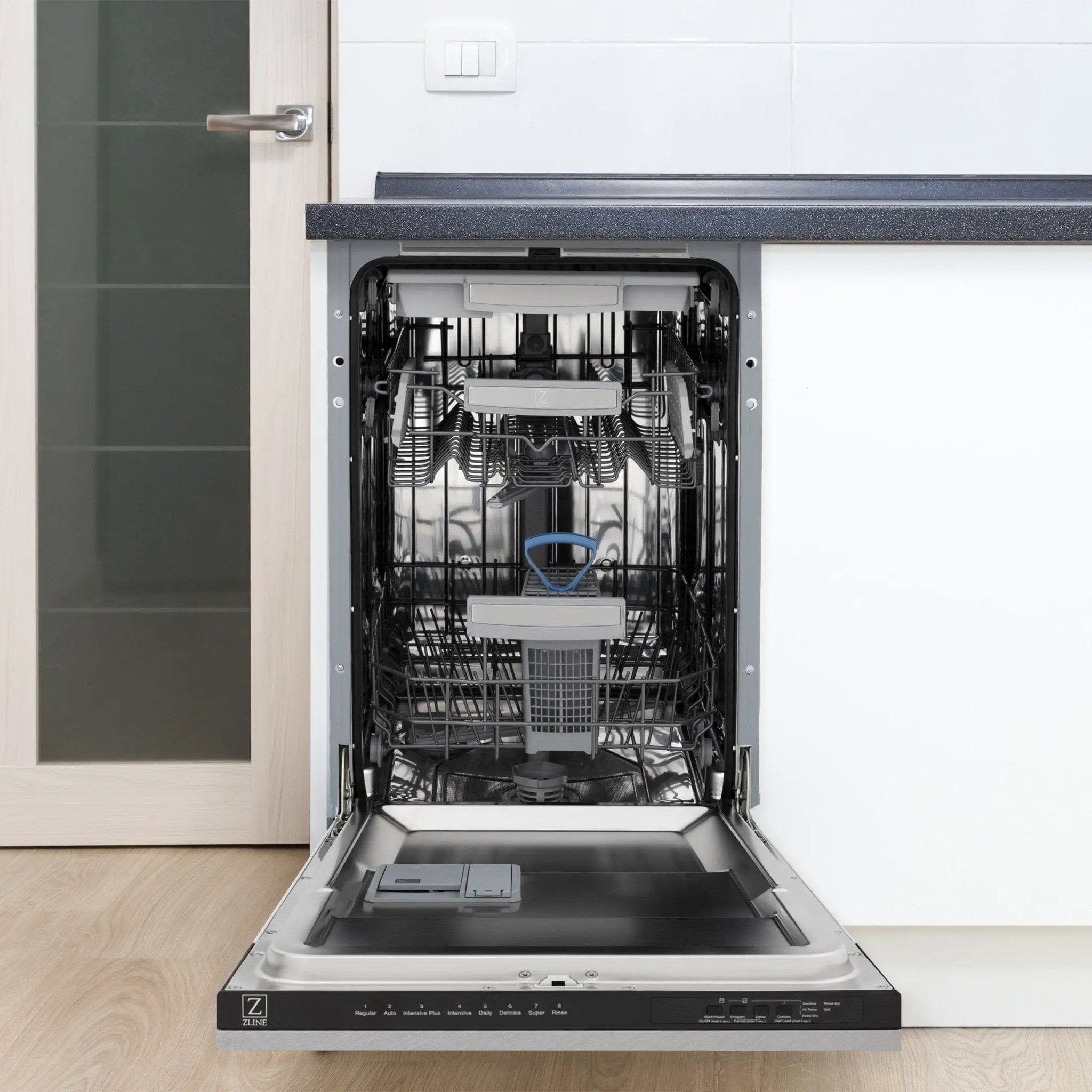 ZLINE 18" Dishwasher, Stainless panel, Stainless Tub, DWV-SN-18 by Farmhouse Kitchen and Bath