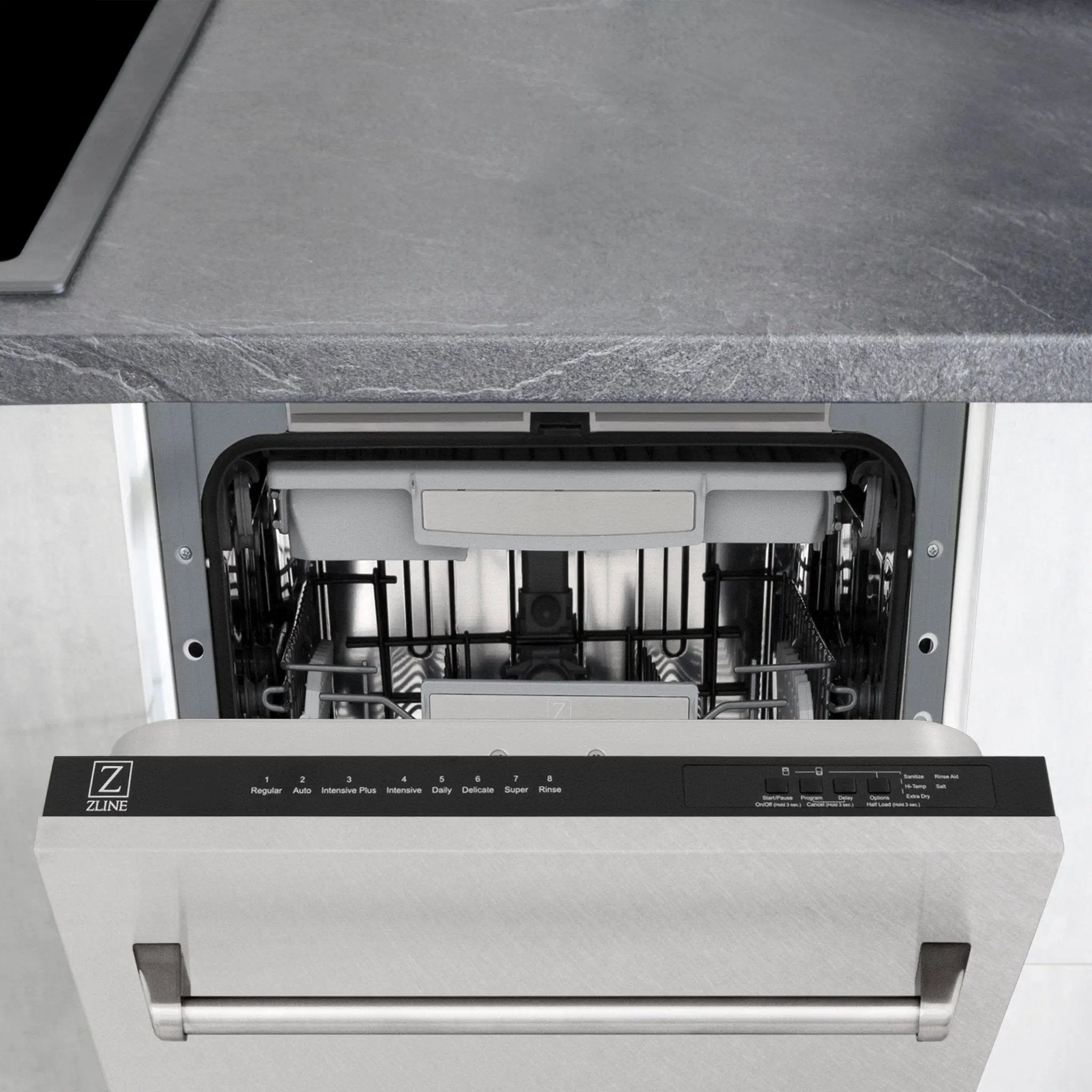 ZLINE 18" Dishwasher, Stainless panel, Stainless Tub, DWV-SN-18 by Farmhouse Kitchen and Bath
