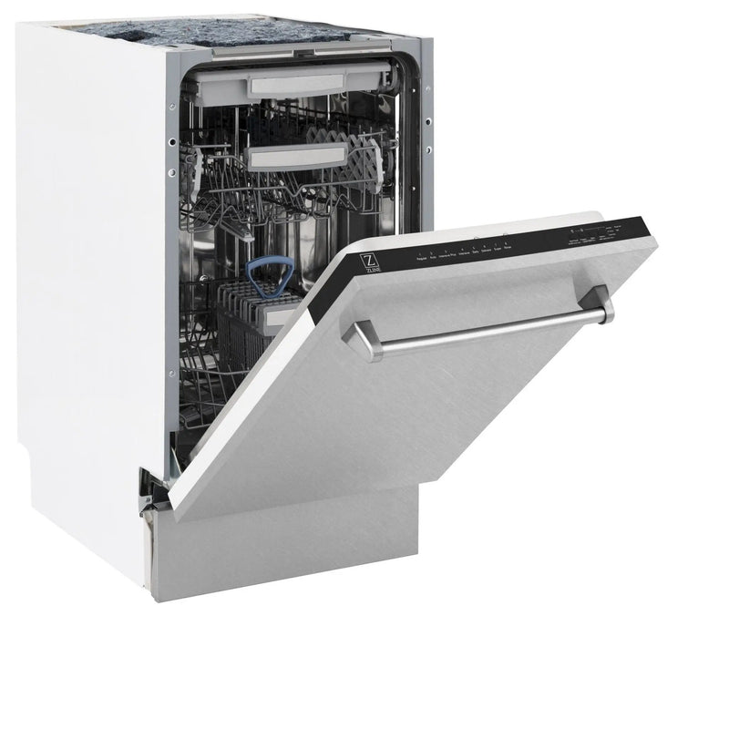 ZLINE 18" Dishwasher, Stainless panel, Stainless Tub, DWV-SN-18 by Farmhouse Kitchen and Bath