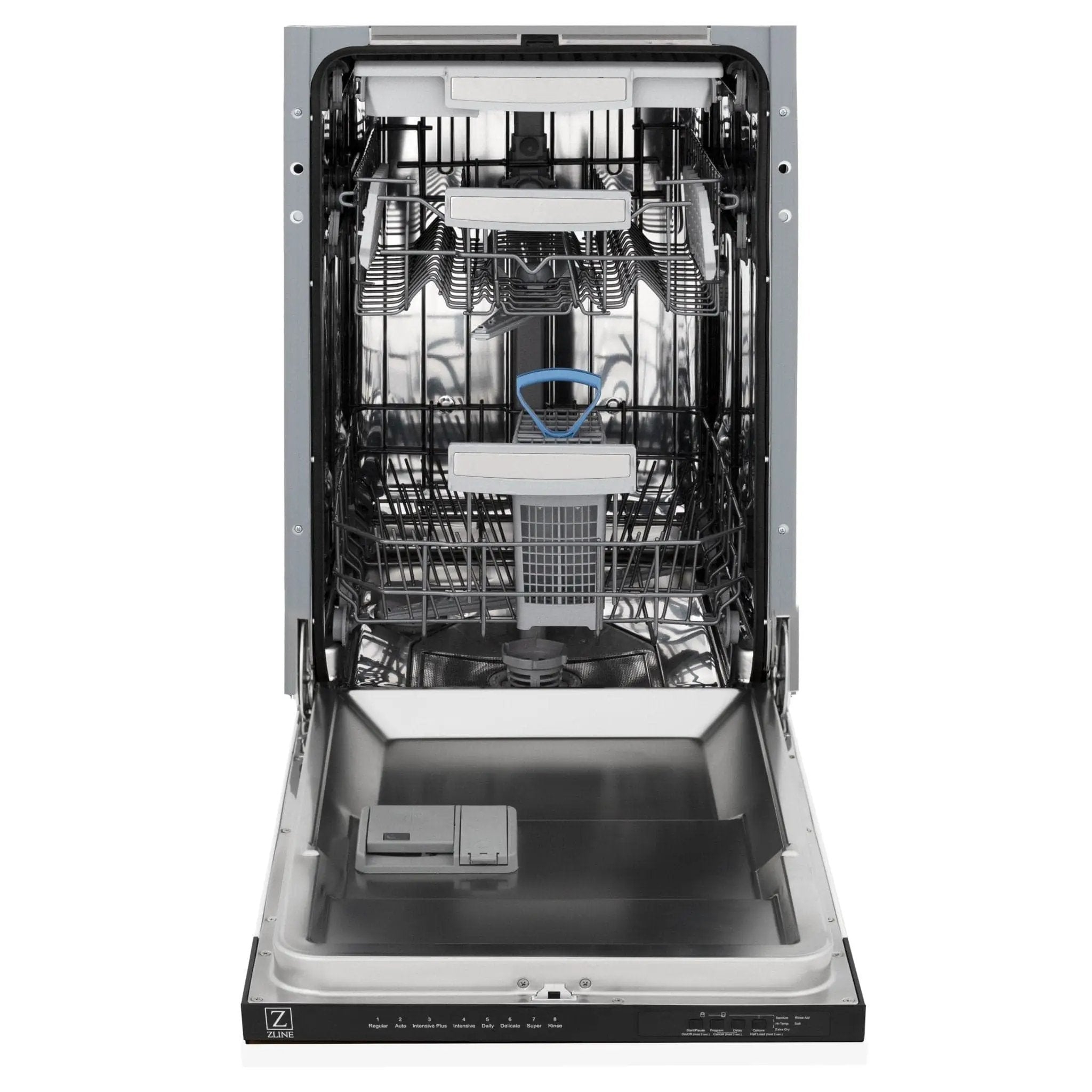 ZLINE 18" Dishwasher, White Matte panel, Stainless Tub, DWV-WM-18 by Farmhouse Kitchen and Bath