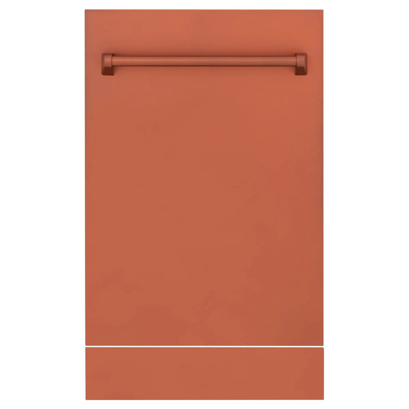 ZLINE 18" Dishwasher with Copper panel, Stainless Tub, DWV-C-18 by Farmhouse Kitchen and Bath