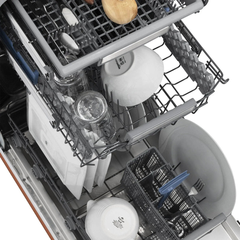 ZLINE 18" Dishwasher with Copper panel, Stainless Tub, DWV-C-18 by Farmhouse Kitchen and Bath