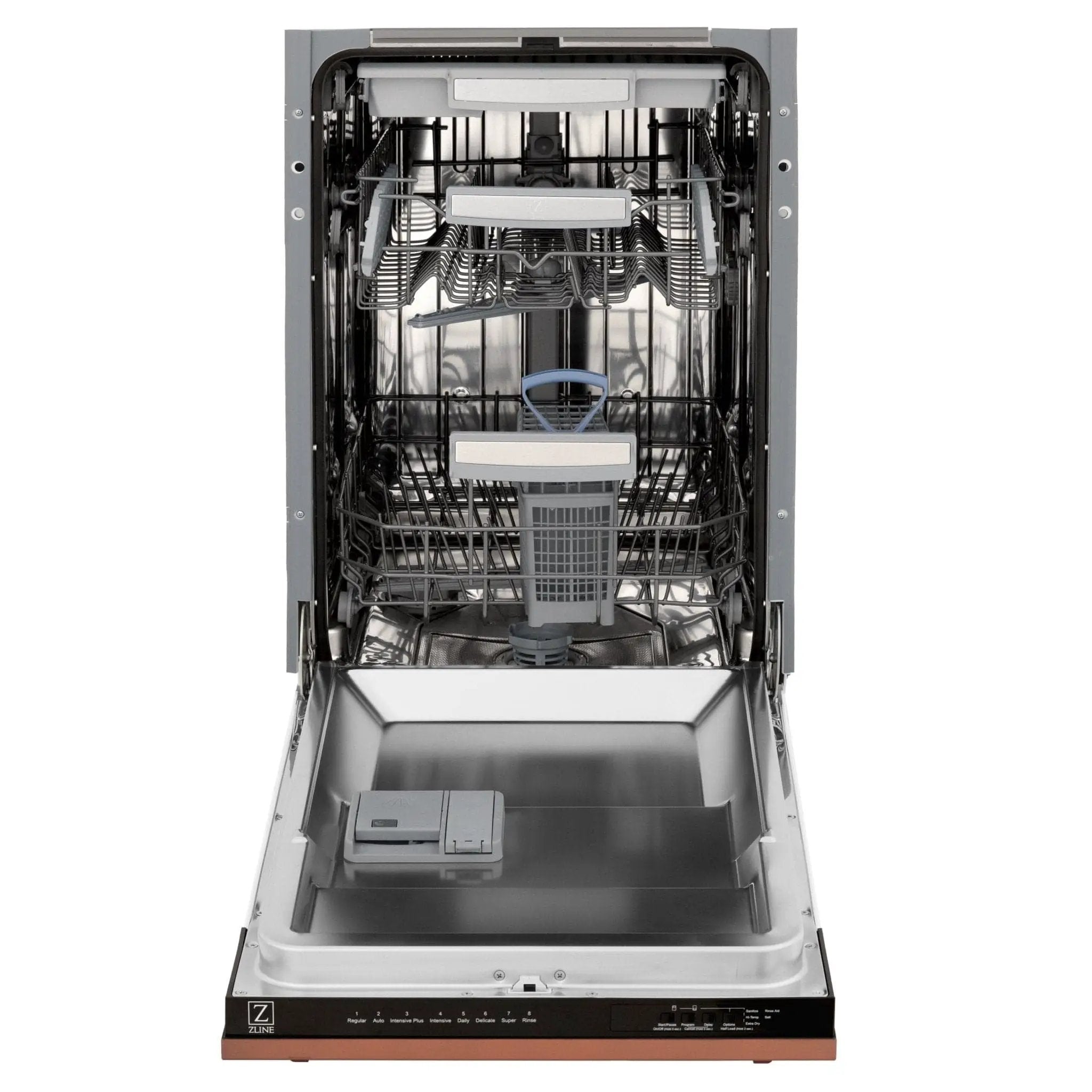 ZLINE 18" Dishwasher with Copper panel, Stainless Tub, DWV-C-18 by Farmhouse Kitchen and Bath