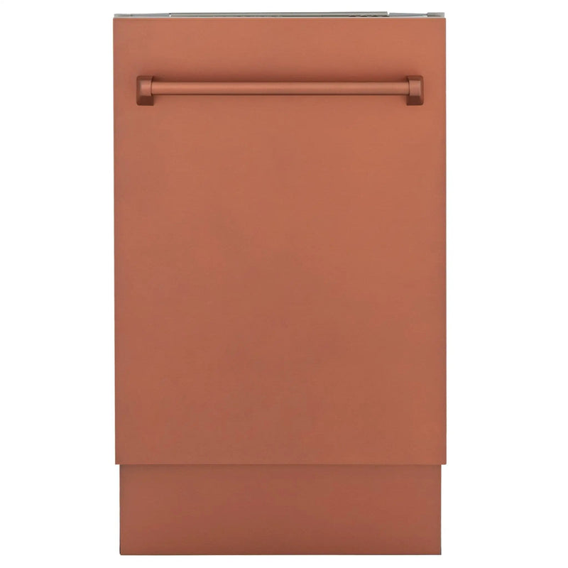 ZLINE 18" Dishwasher with Copper panel, Stainless Tub, DWV-C-18 by Farmhouse Kitchen and Bath