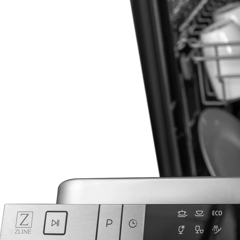 ZLINE 18 in. Compact Top Control Dishwasher with Stainless Steel Tub and Modern Style Handle, DW-BS-H-18 by Farmhouse Kitchen and Bath