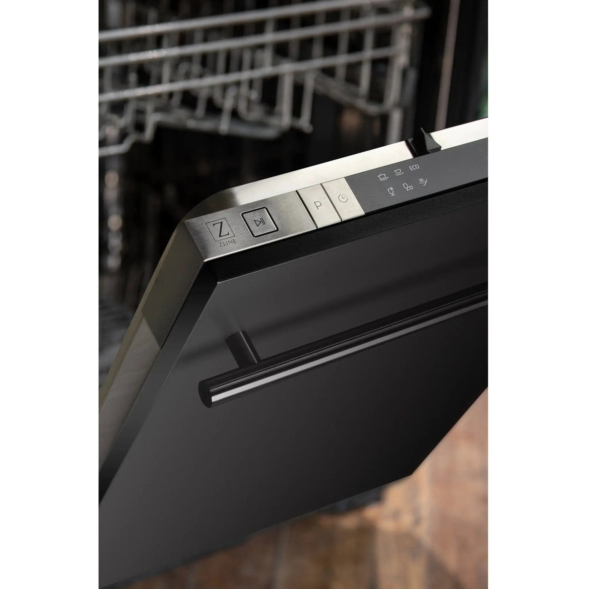 ZLINE 18 in. Compact Top Control Dishwasher with Stainless Steel Tub and Modern Style Handle, DW-BS-H-18 by Farmhouse Kitchen and Bath