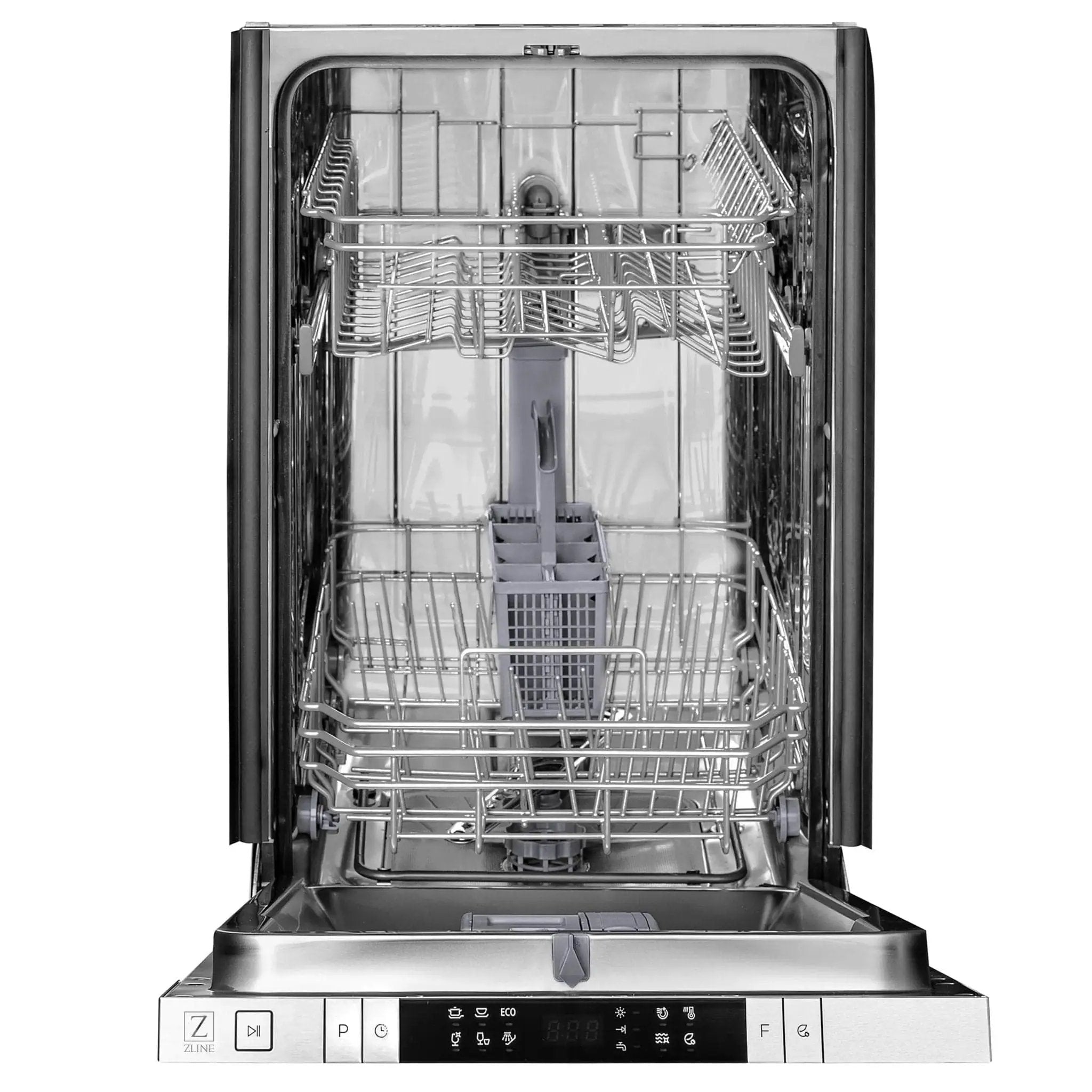 ZLINE 18 in. Compact Top Control Dishwasher with Stainless Steel Tub and Modern Style Handle, DW-BS-H-18 by Farmhouse Kitchen and Bath