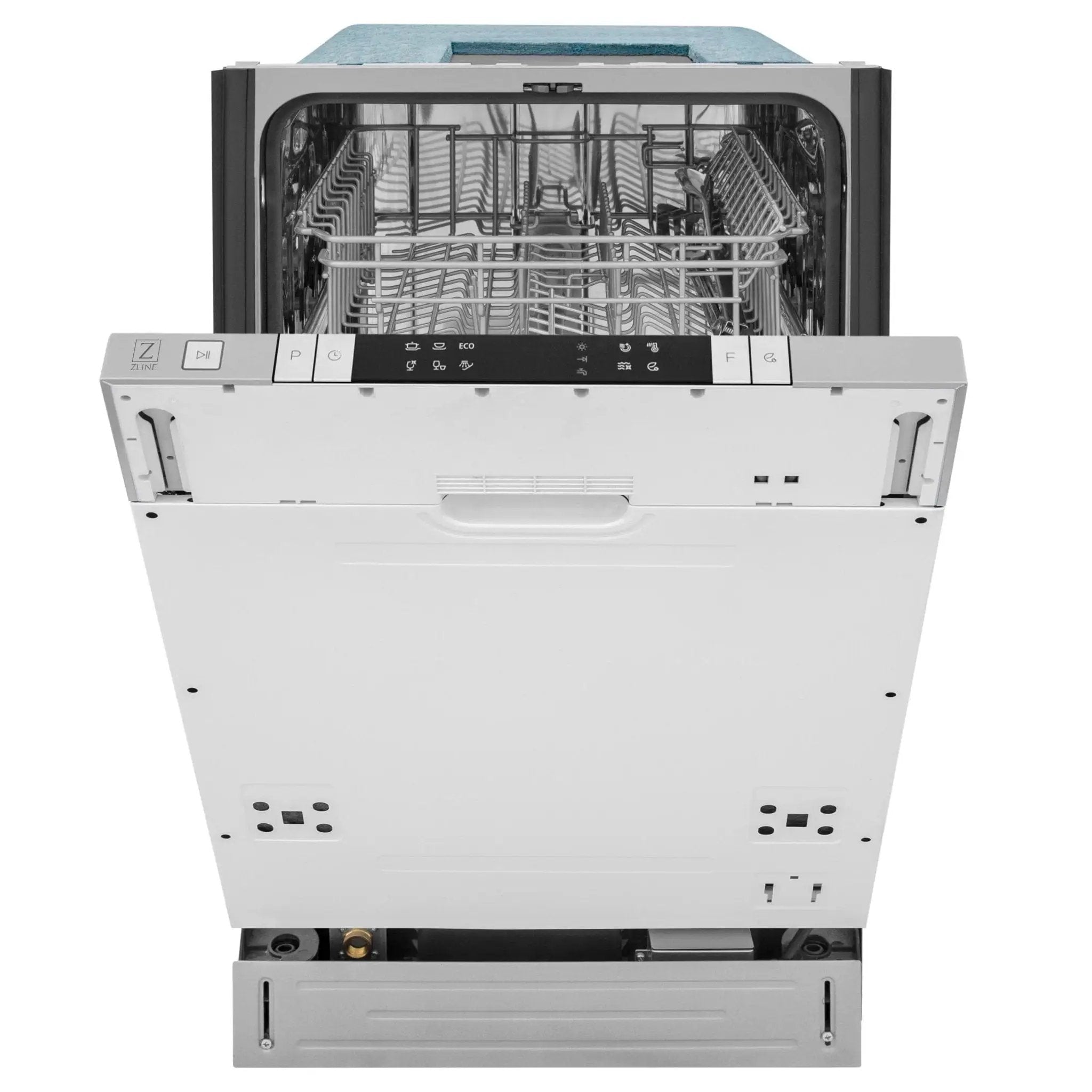 ZLINE 18 in. Compact Top Control Dishwasher with Stainless Steel Tub and Modern Style Handle, DW-BS-H-18 by Farmhouse Kitchen and Bath