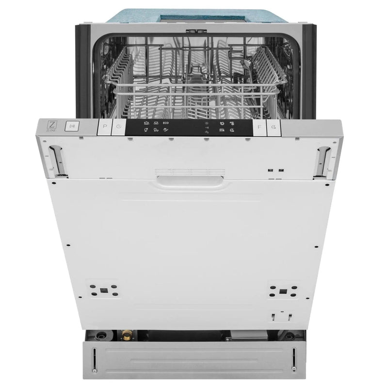 ZLINE 18 in. Compact Top Control Dishwasher with Stainless Steel Tub and Modern Style Handle, DW-BS-H-18 by Farmhouse Kitchen and Bath