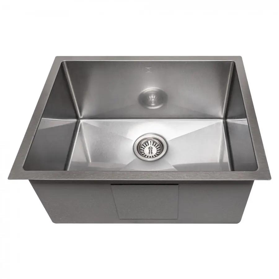 ZLINE 23" Undermount Single Bowl Sink DuraSnow Stainless Steel, SRS-23S by Farmhouse Kitchen and Bath