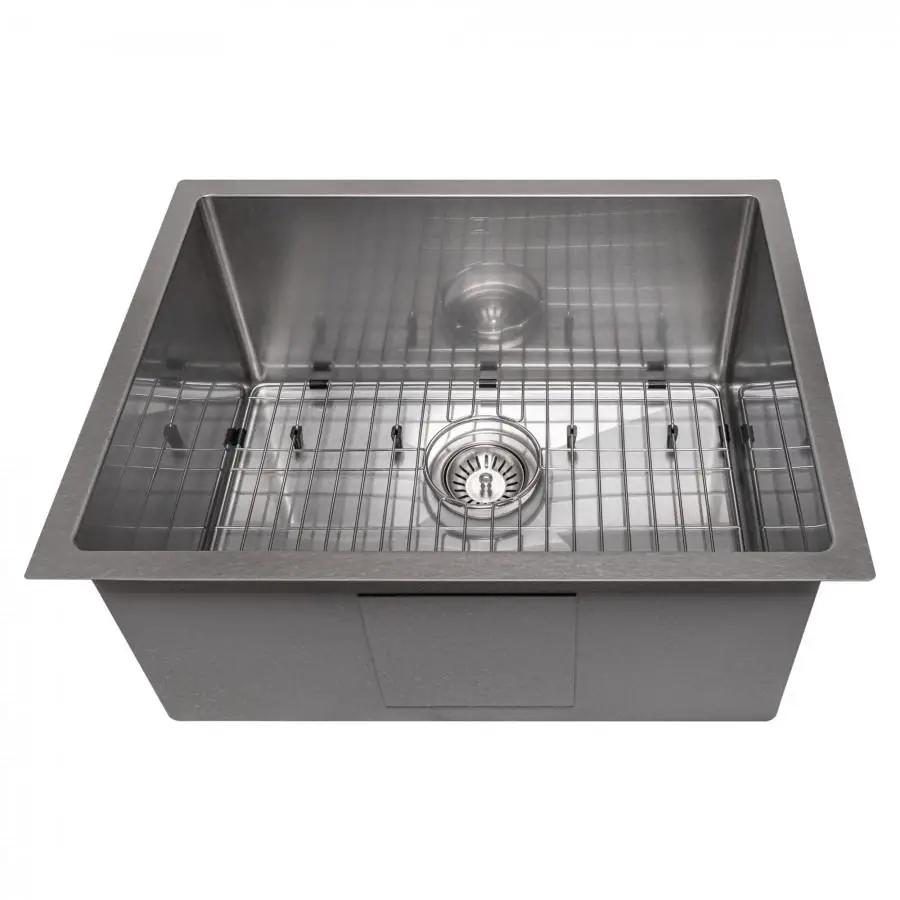 ZLINE 23" Undermount Single Bowl Sink DuraSnow Stainless Steel, SRS-23S by Farmhouse Kitchen and Bath