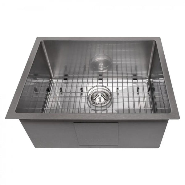 ZLINE 23" Undermount Single Bowl Sink DuraSnow Stainless Steel, SRS-23S, photo 2 of 11