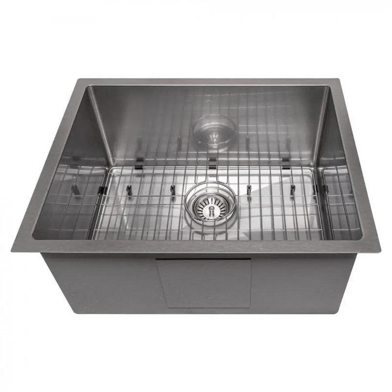 ZLINE 23" Undermount Single Bowl Sink DuraSnow Stainless Steel, SRS-23S by Farmhouse Kitchen and Bath