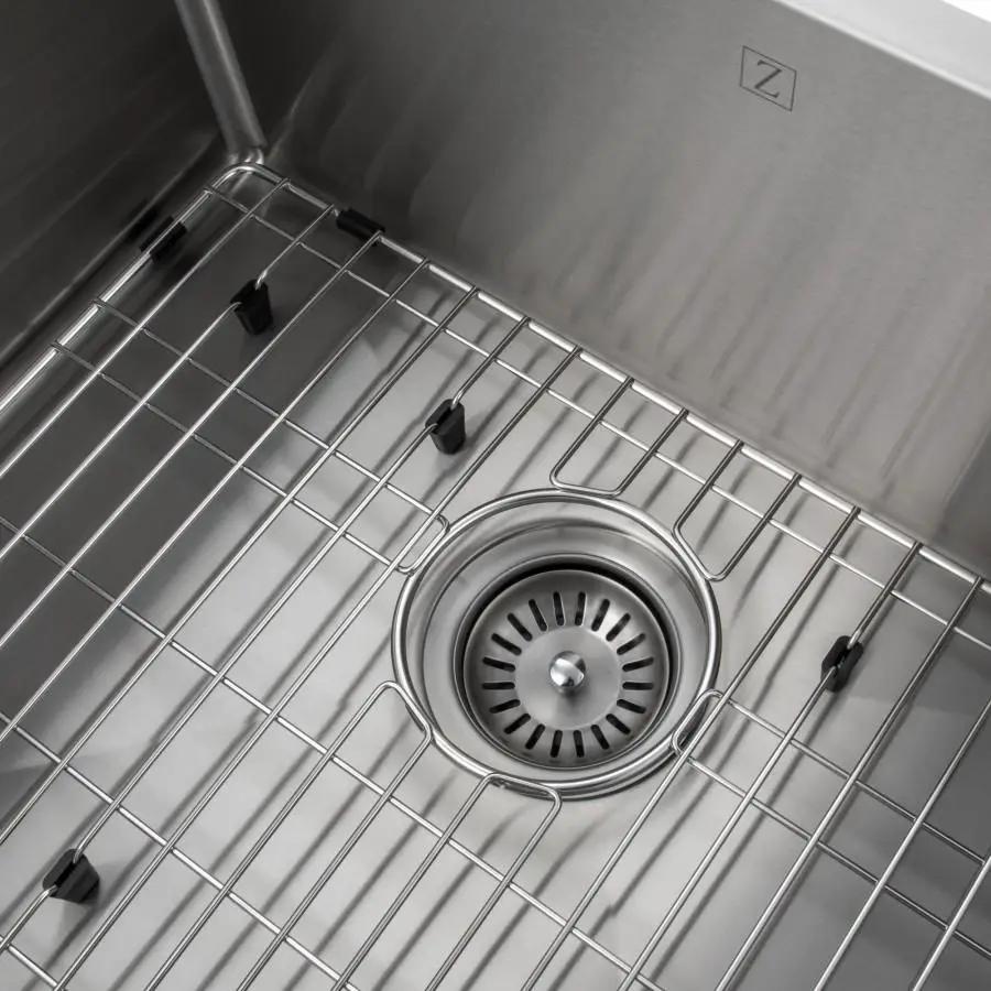 ZLINE 23" Undermount Single Bowl Sink in Stainless Steel, SRS-23 by Farmhouse Kitchen and Bath