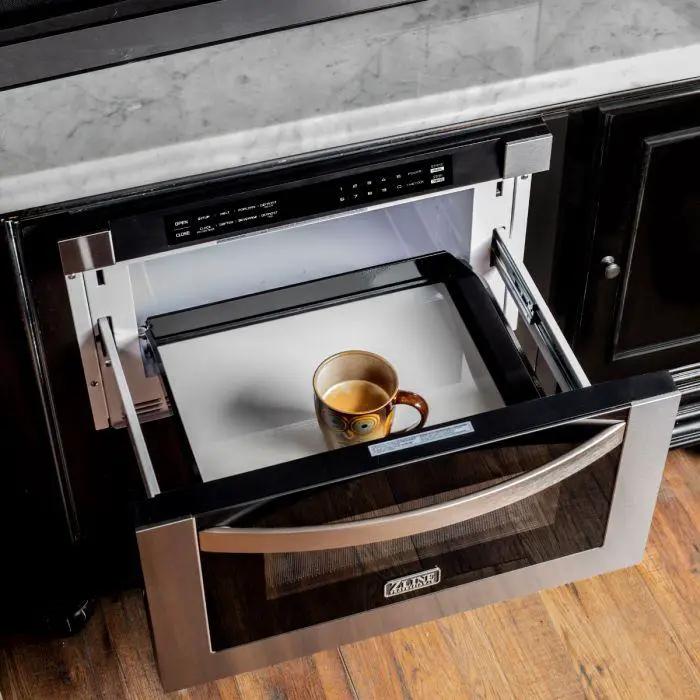 ZLINE 24" 1.2 cu. ft. Microwave Drawer in Stainless Steel, MWD-1 by Farmhouse Kitchen and Bath