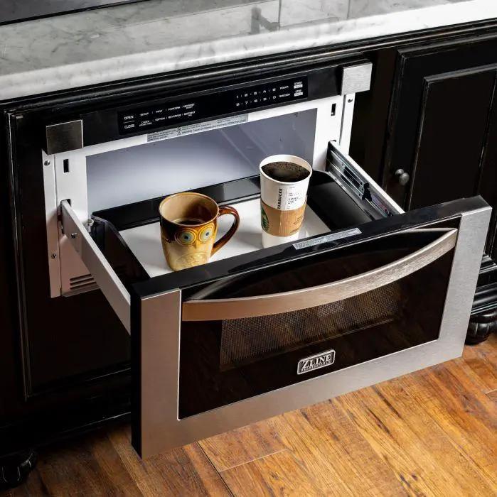 ZLINE 24" 1.2 cu. ft. Microwave Drawer in Stainless Steel, MWD-1 by Farmhouse Kitchen and Bath
