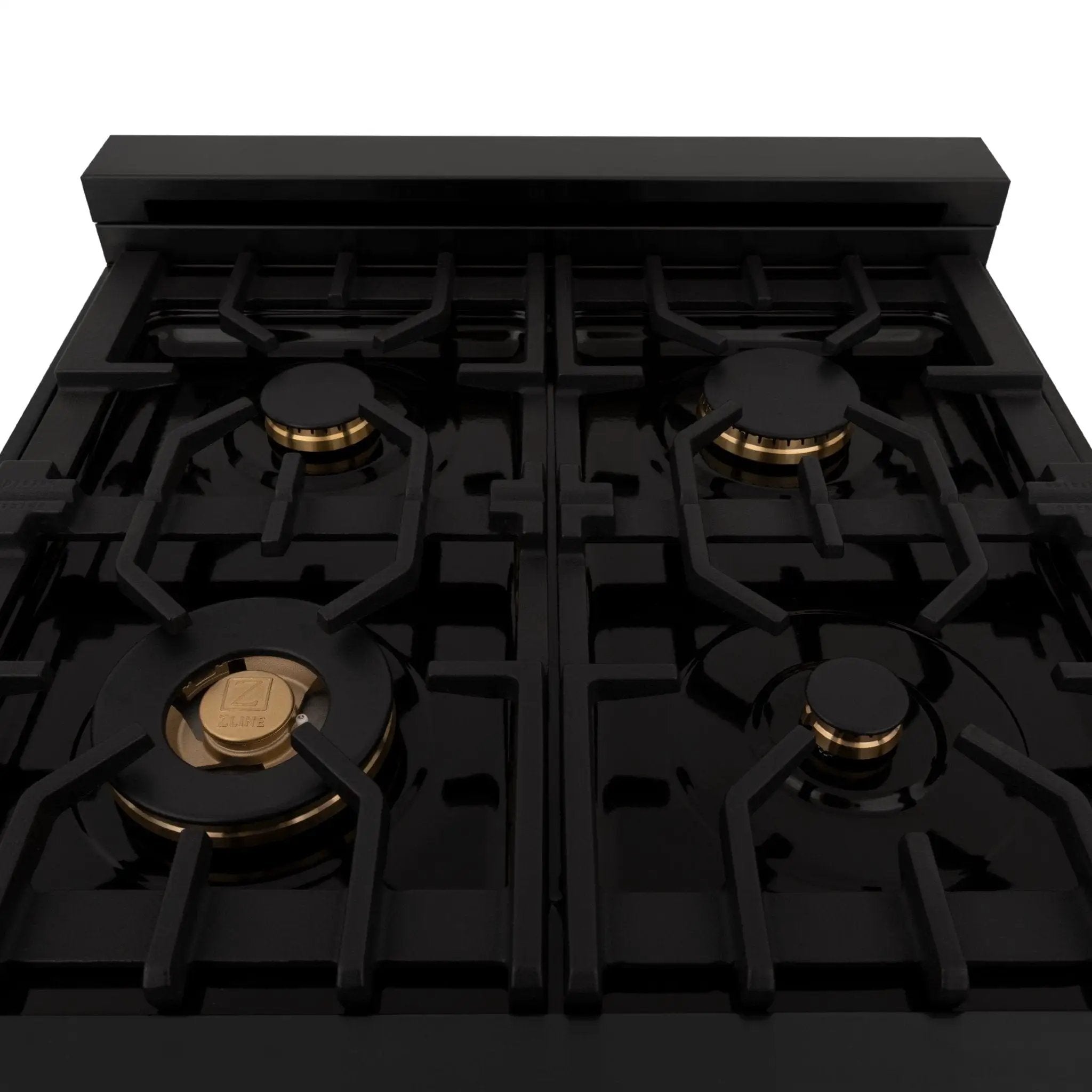 ZLINE 24" Autograph Dual Fuel Range, Black Stainless, RABZ-24-CB by Farmhouse Kitchen and Bath