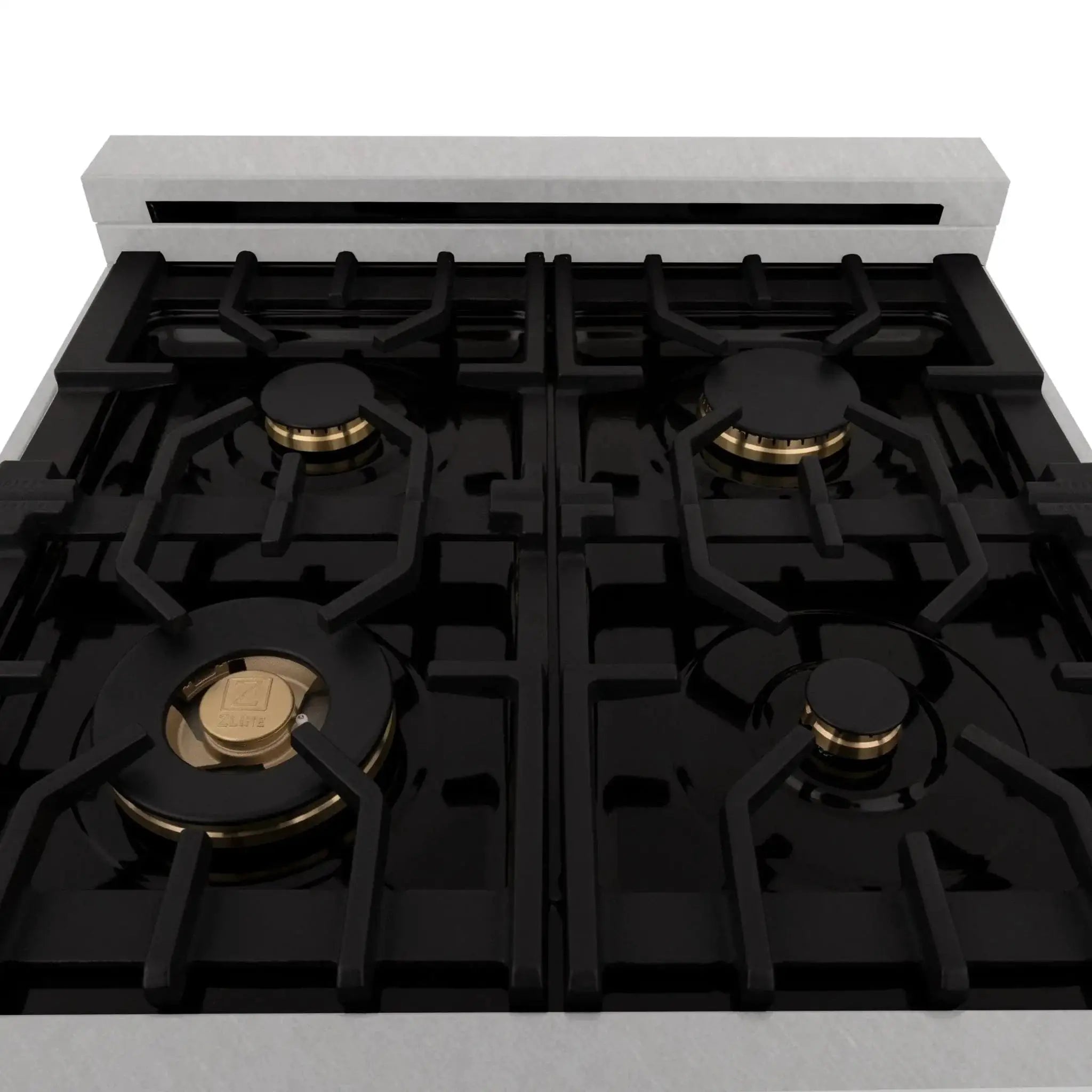 ZLINE 24" Autograph Gas Range, DuraSnow, White Door, RGSZ-WM-24-G by Farmhouse Kitchen and Bath