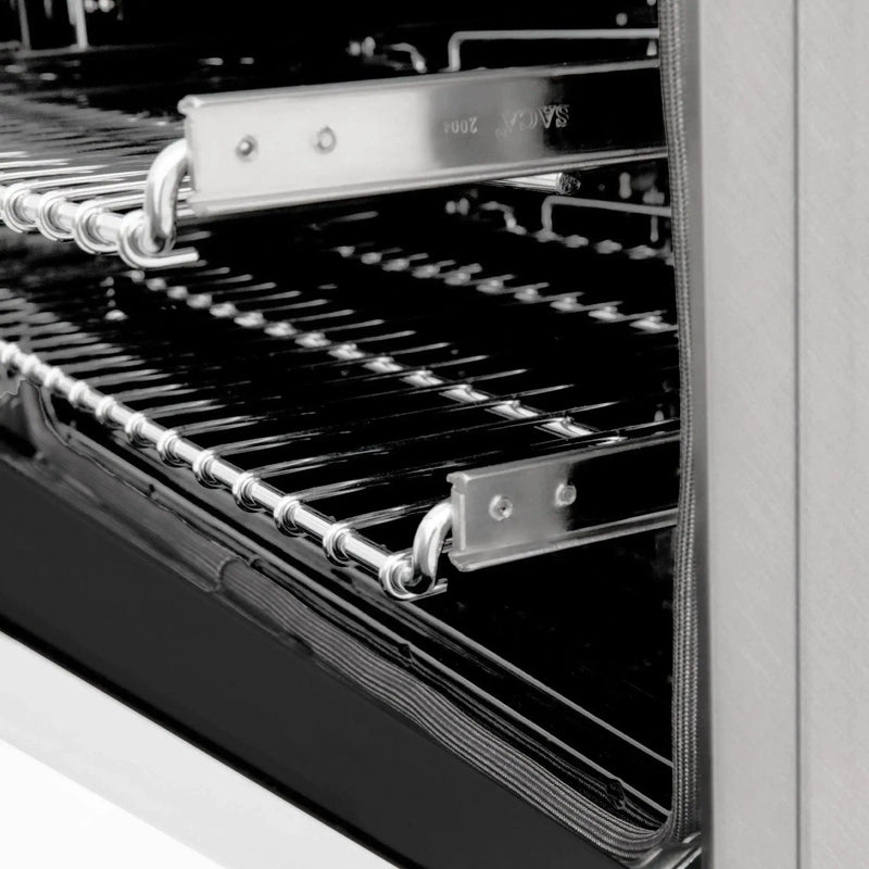 ZLINE 24" Autograph Gas Range, DuraSnow, White Door, RGSZ-WM-24-MB by Farmhouse Kitchen and Bath