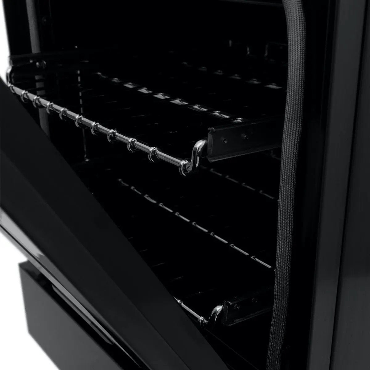ZLINE 24" Black Stainless, Gas Brass Burner, Electric Range, RAB-BR-24 by Farmhouse Kitchen and Bath