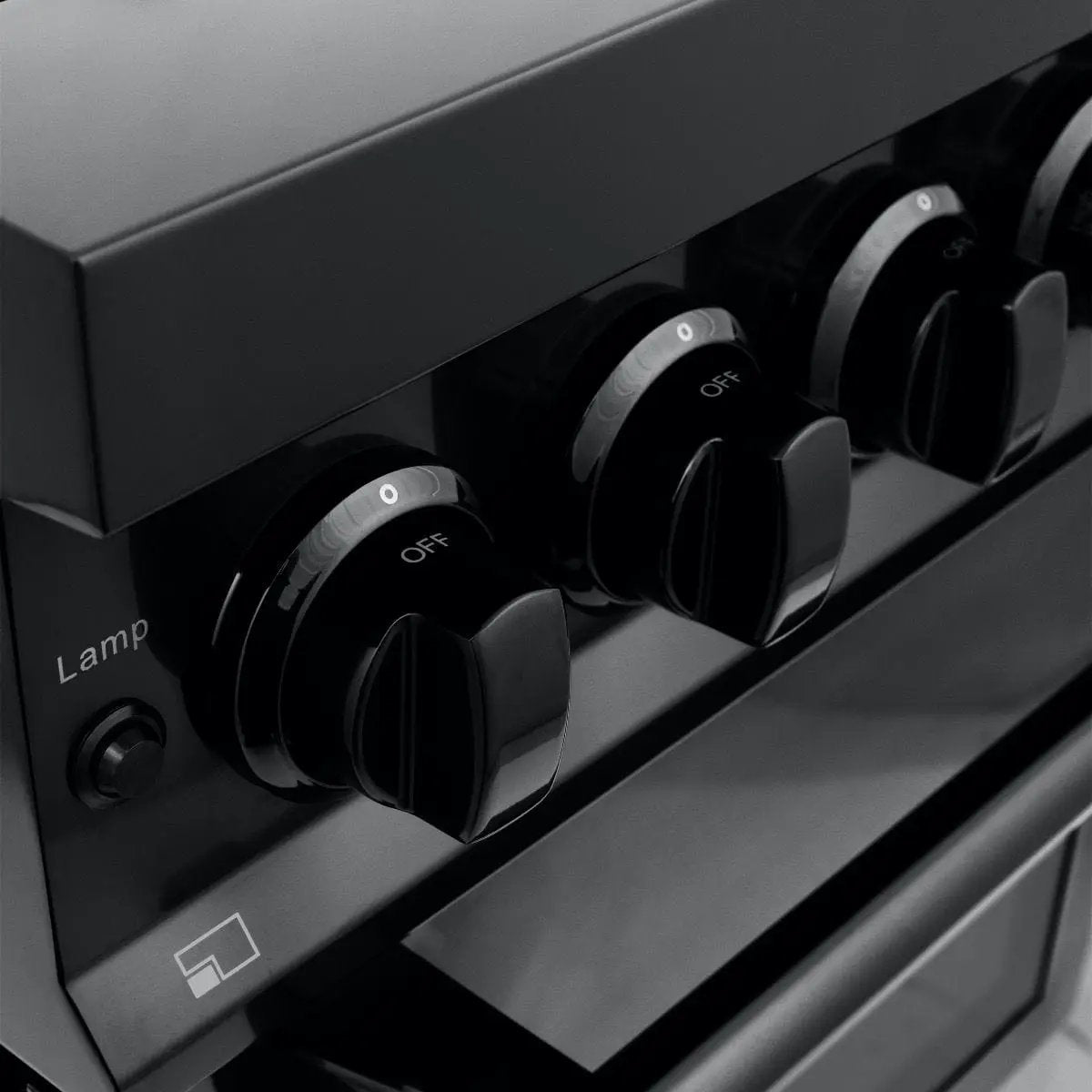 ZLINE 24" Black Stainless, Gas Brass Burner, Electric Range, RAB-BR-24 by Farmhouse Kitchen and Bath