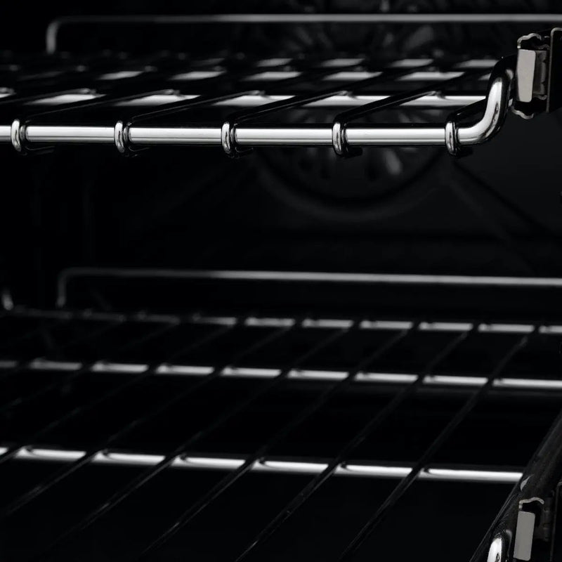 ZLINE 24" Black Stainless, Gas Brass Burner, Electric Range, RAB-BR-24 by Farmhouse Kitchen and Bath