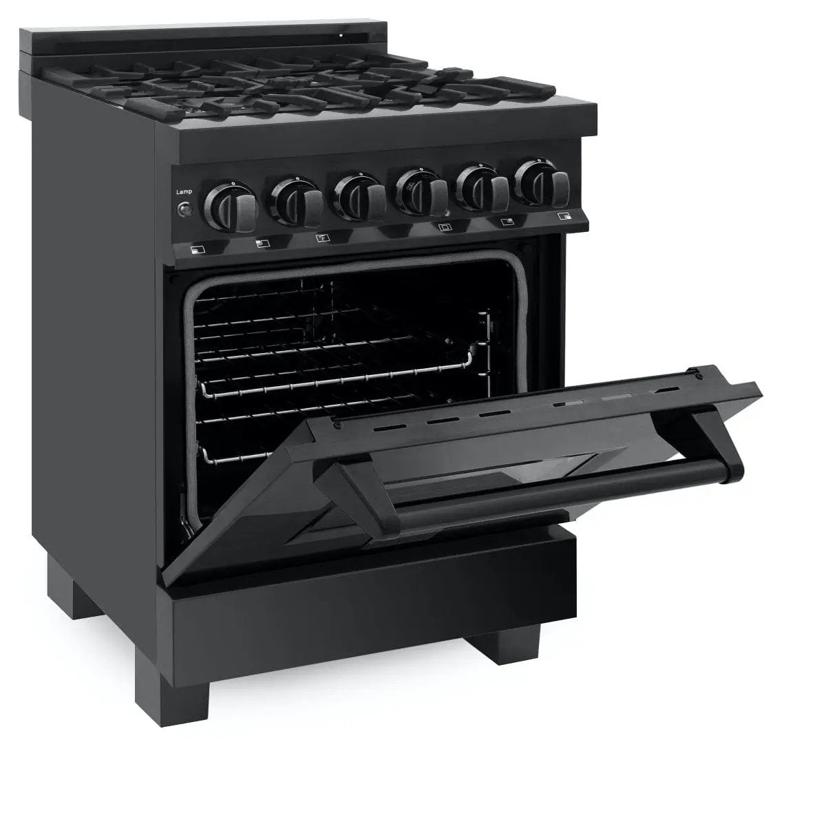 ZLINE 24" Black Stainless, Gas Burner, Electric Oven Range, RAB-24 by Farmhouse Kitchen and Bath