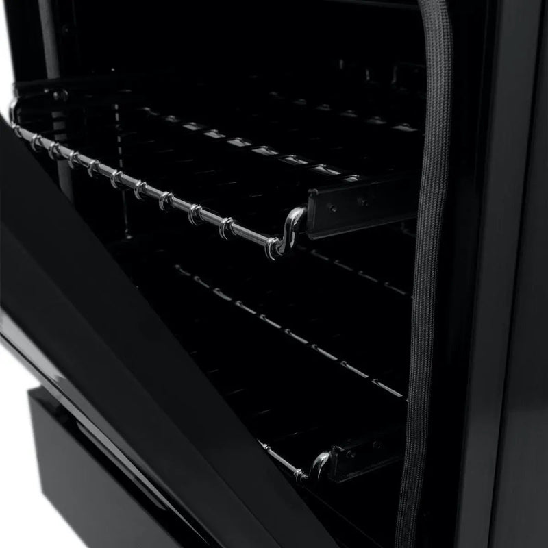 ZLINE 24" Black Stainless, Gas Burner, Electric Oven Range, RAB-24 by Farmhouse Kitchen and Bath