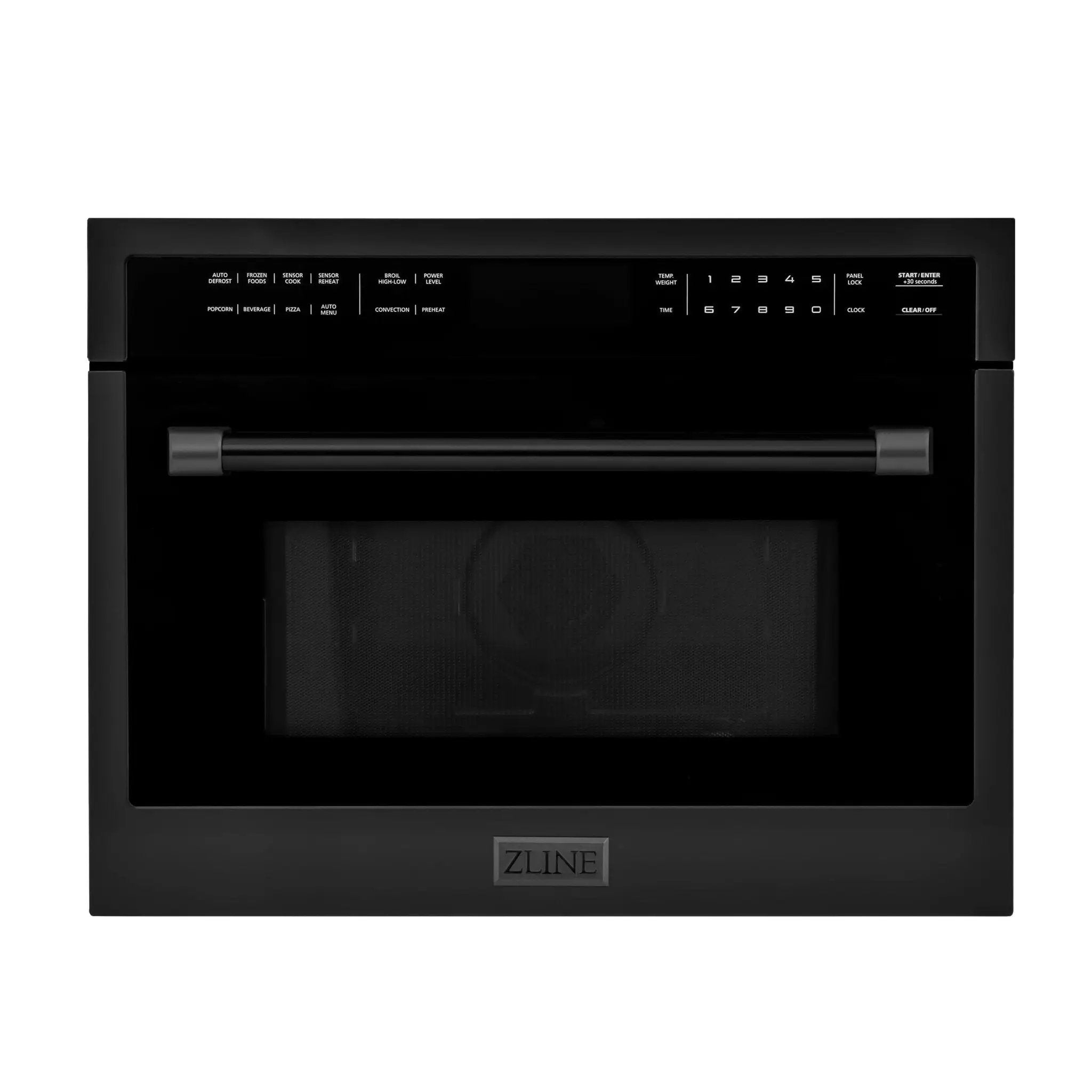 ZLINE 24" Convection Microwave, Black Stainless, MWO-24-BS by Farmhouse Kitchen and Bath