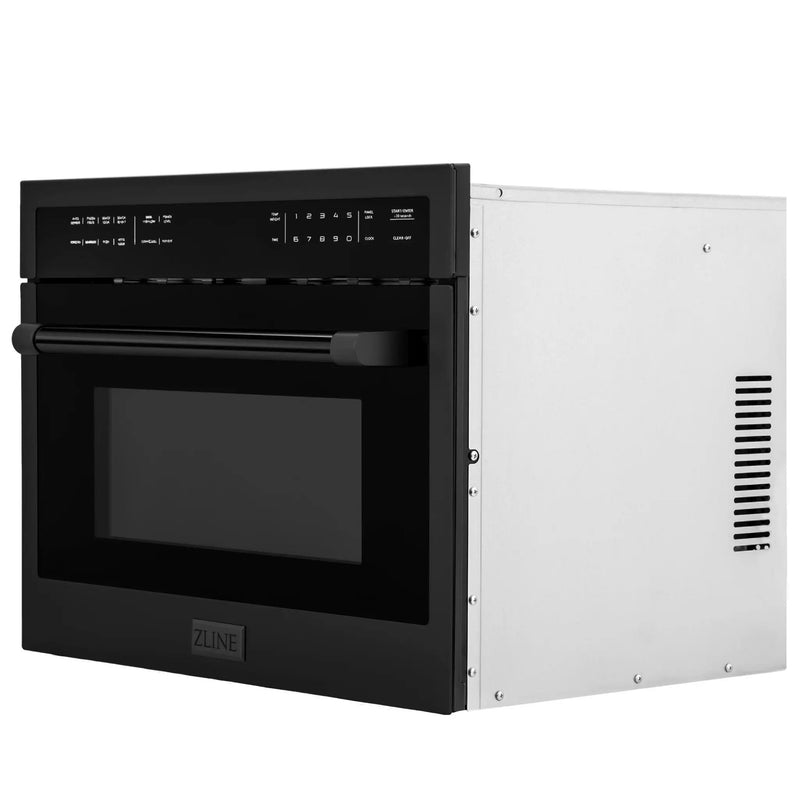 ZLINE 24" Convection Microwave, Black Stainless, MWO-24-BS by Farmhouse Kitchen and Bath