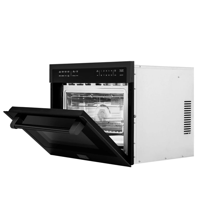ZLINE 24" Convection Microwave, Black Stainless, MWO-24-BS by Farmhouse Kitchen and Bath