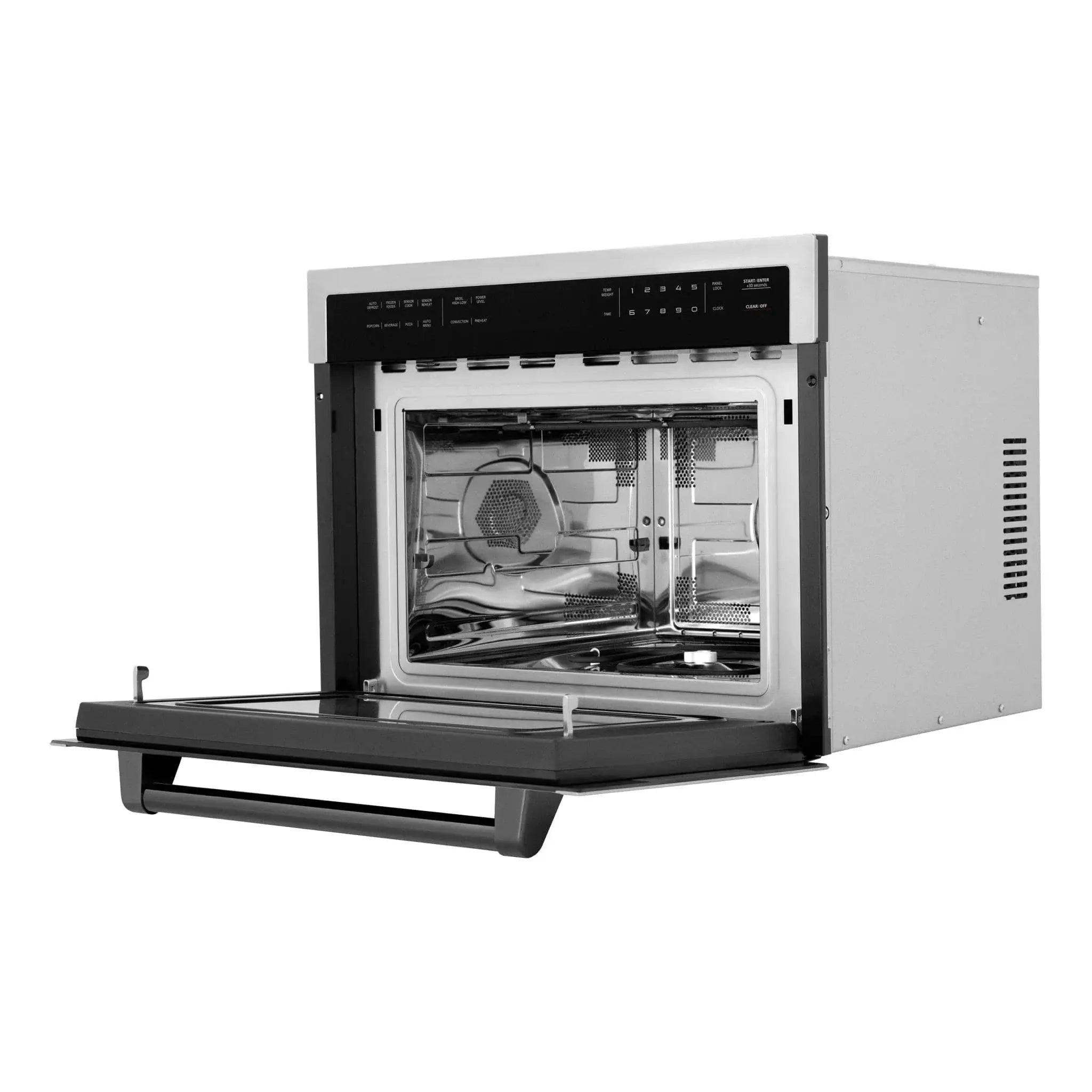 ZLINE 24" Convection Microwave, Stainless Steel, Black MWOZ-24-MB by Farmhouse Kitchen and Bath